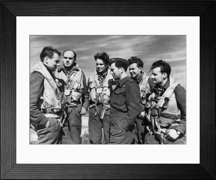 Framed Print : A pilot of an RAF Wellington plane and his crew attacked the Macchi Factory at Varese