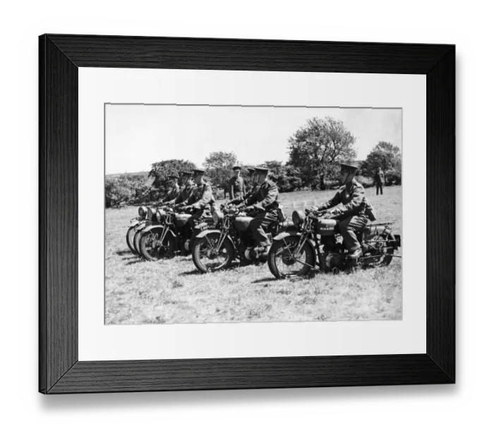 Framed Print : Training to be Military Policemen, at this prison site int he North of England