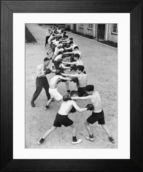 Framed Print : Army Cadet Force training. Boxing. Picture taken 25th April Framed Print : Army Cadet Force training. Boxing. Picture taken 25th April