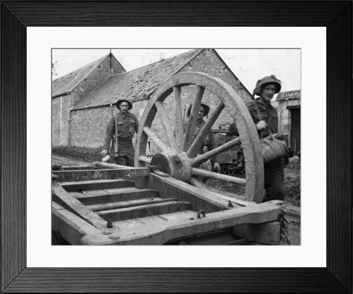 Framed Print : Tenacious fighting has been in progress on the Tilly-Caen front in Normandy Framed Print : Tenacious fighting has been in progress on the Tilly-Caen front in Normandy