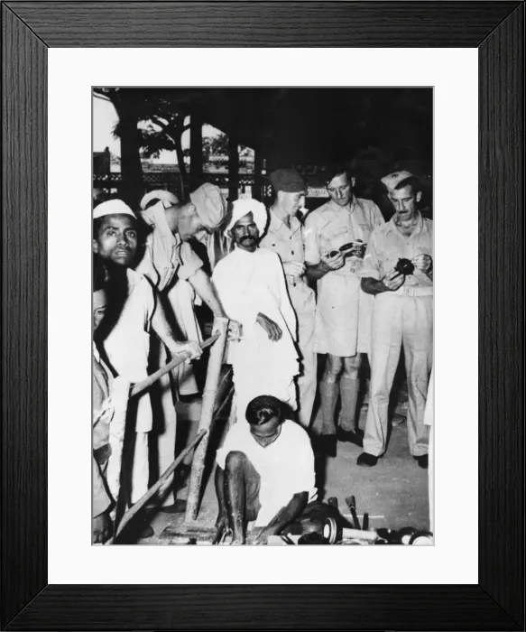 Framed Print : British troops in Southern India were present at some of the celebrations held to mark Framed Print : British troops in Southern India were present at some of the celebrations held to mark