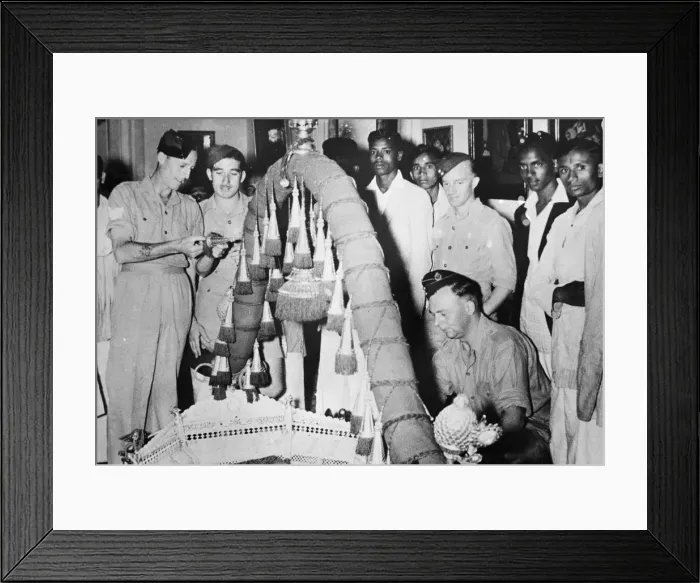 Framed Print : British troops in Southern India were present at some of the celebrations held to mark Framed Print : British troops in Southern India were present at some of the celebrations held to mark