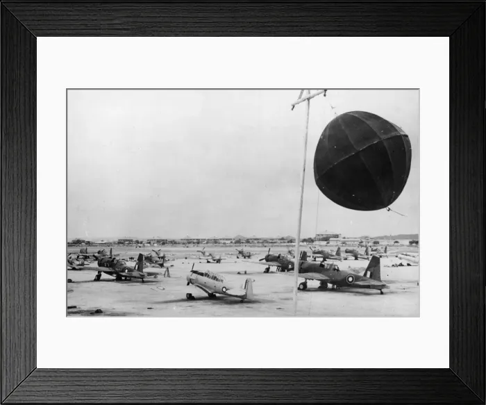 Framed Print : At an RAF maintenance depot in India which covers the area of a small town