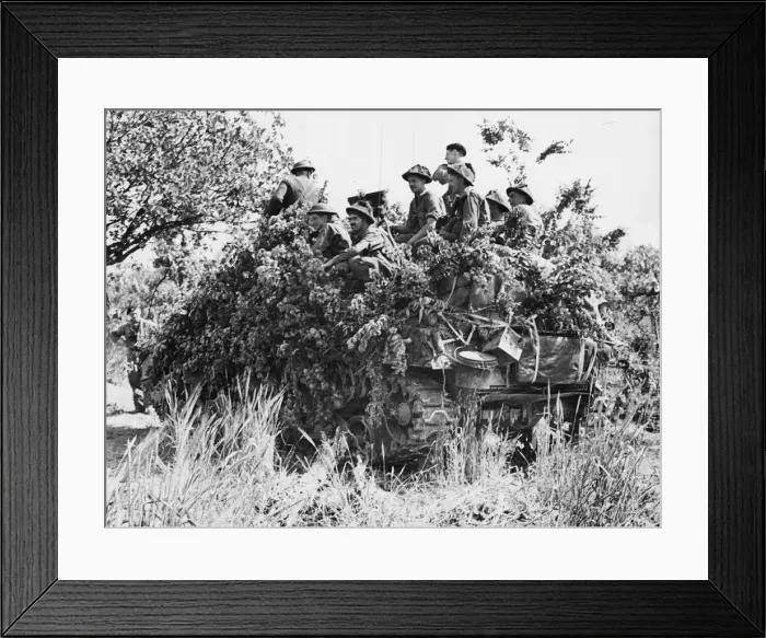 Framed Print : British 8th Army drive towards Frosinone, crossing the Melfa valley. 6th June 1944 Framed Print : British 8th Army drive towards Frosinone, crossing the Melfa valley. 6th June 1944