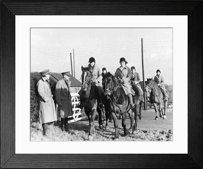 Framed Print : An Army Remount Centre in Melton Mowbray Leicestershire