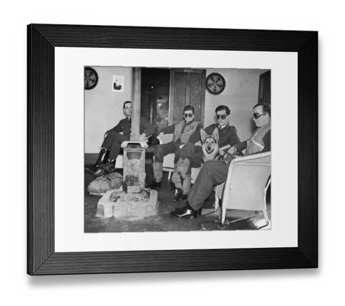 Framed Print : Officers on a night Fighter'. Picture looks more like a ship
