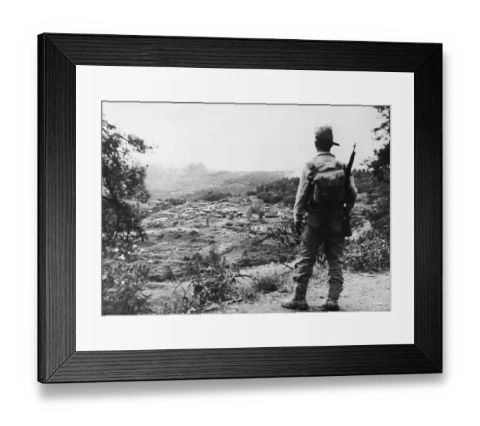 Framed Print : Indian Troops capture Tiddim (Tedim). A leading scout of the 5th Indian Framed Print : Indian Troops capture Tiddim (Tedim). A leading scout of the 5th Indian