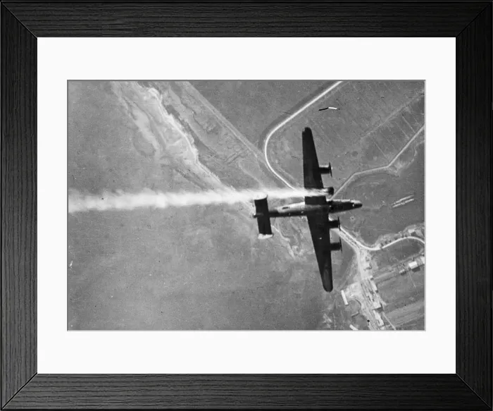 Framed Print : When RAF Liberators were bombing shipbuilding yards in daylight raids at Monfalcone