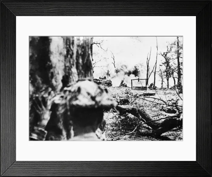 Framed Print : Troops of the 14th Army continue their drive south from Meiktila, Central Burma Framed Print : Troops of the 14th Army continue their drive south from Meiktila, Central Burma