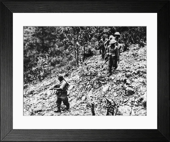 Framed Print : The 5th Indian Division smash Japanese bunkers at Tiddim Framed Print : The 5th Indian Division smash Japanese bunkers at Tiddim