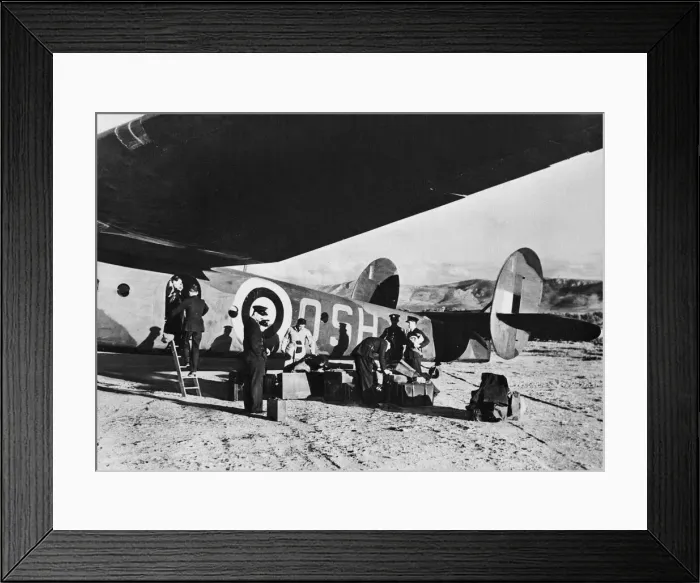 Framed Print : R. A. F in Greece. A British official photo of the R. A. F arriving in Greece, R. A Framed Print : R. A. F in Greece. A British official photo of the R. A. F arriving in Greece, R. A