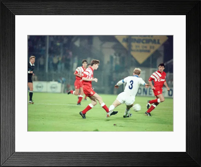 Framed Print : Auxerre 2-0 Liverpool, UEFA Cup Second Round 1st Leg match at Stade de l Framed Print : Auxerre 2-0 Liverpool, UEFA Cup Second Round 1st Leg match at Stade de l