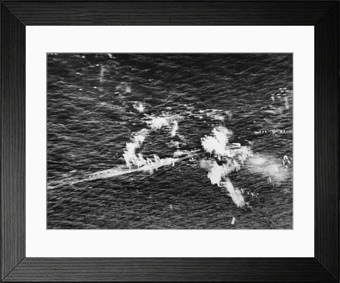 Framed Print : Liberation of Europe: Coastal Command Beau-fighters Attack German Minesweeper Framed Print : Liberation of Europe: Coastal Command Beau-fighters Attack German Minesweeper