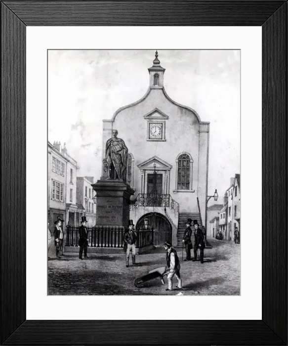 Framed Print : Cardiff - Old - Town Hall - The old Cardiff Town Hall in High Street - Third from Framed Print : Cardiff - Old - Town Hall - The old Cardiff Town Hall in High Street - Third from