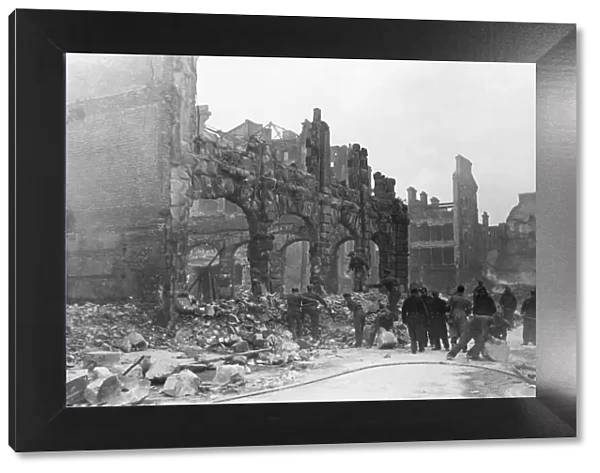 A street in London - un named - decimated in The Blitz during world War Two