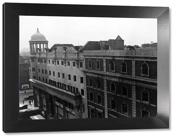 Maple & Co, 141-150 Tottenham Court Road, following an air raid attack. 20th April 1941