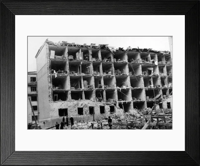 Framed Print : Scenes after an air raid in Moscow, Russia. Circa 1941 Framed Print : Scenes after an air raid in Moscow, Russia. Circa 1941