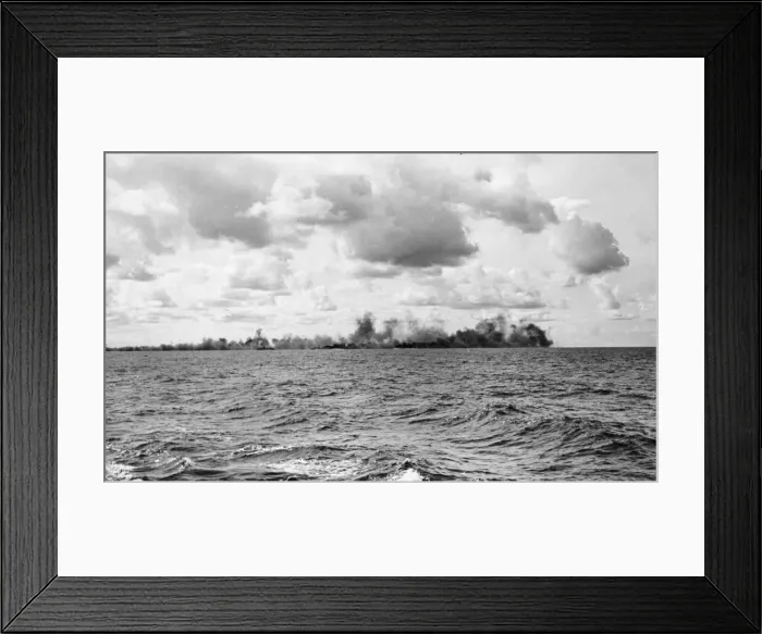 Framed Print : A smoke screen across the horizon makes an impenetrable barrier for the enemy Framed Print : A smoke screen across the horizon makes an impenetrable barrier for the enemy