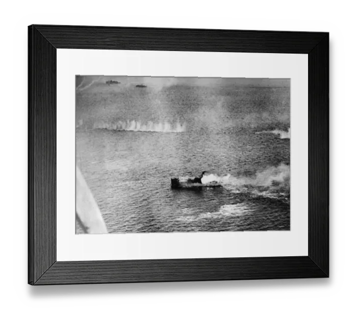 Framed Print : In one of the most daring strikes during war, in the teeth of the in the enemy s