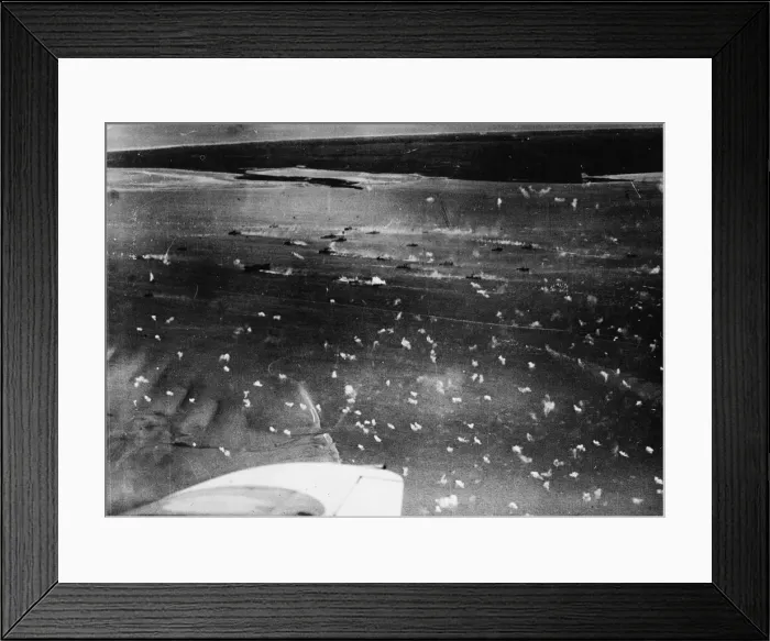 Framed Print : What the pilots call very intense flak'met the force of 70 RAF