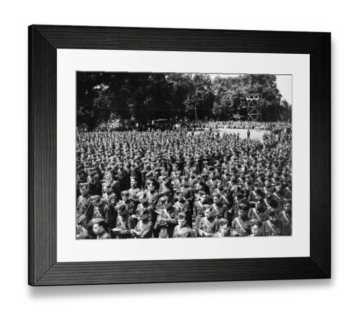 Framed Print : Over 1000 attended the ATC (Air Training Corps) parade of service in Regents Park, London