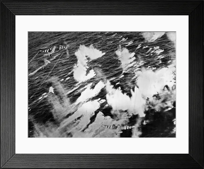 Framed Print : RAF Coastal Command Beaufighters attack two armed enemy trawers off the Frisian Islands Framed Print : RAF Coastal Command Beaufighters attack two armed enemy trawers off the Frisian Islands