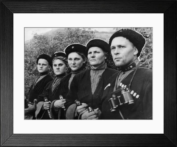 Framed Print : A whole family of Cuban Cossacks who volunteered for service with a Cossack army unit of Framed Print : A whole family of Cuban Cossacks who volunteered for service with a Cossack army unit of