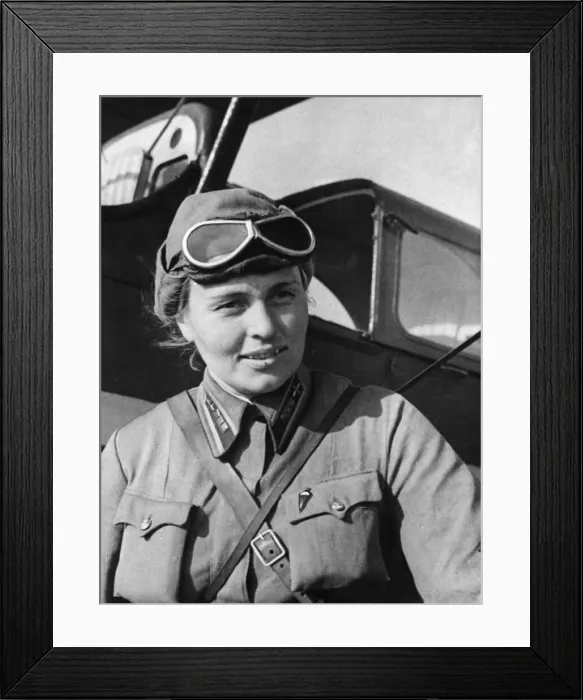 Framed Print : Pilot of a Soviet Red Army Ambulance plane, Senior Lieutenant Polina Sedova Framed Print : Pilot of a Soviet Red Army Ambulance plane, Senior Lieutenant Polina Sedova