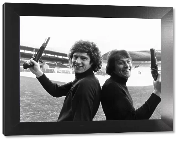 Local rivals, Brian Kidd of Manchester City Forward (left