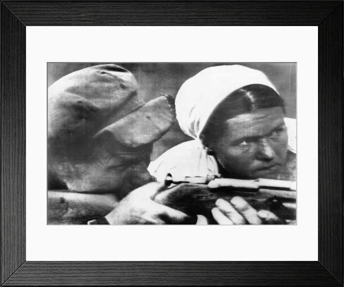 Framed Print : Behind the German lines, the Guerillas of the Soviet Red Army are carrying on their Framed Print : Behind the German lines, the Guerillas of the Soviet Red Army are carrying on their