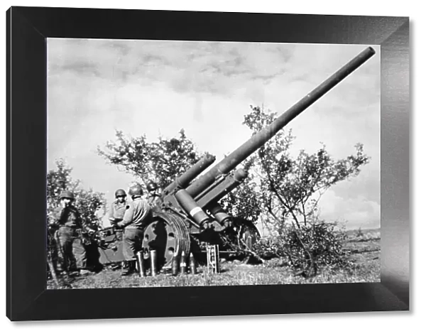 Captured German field artillery Holding shell is Private Michael Malecalva