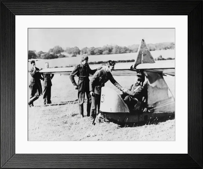 Framed Print : Air Cadet glider school in Southern England during Second World War Framed Print : Air Cadet glider school in Southern England during Second World War