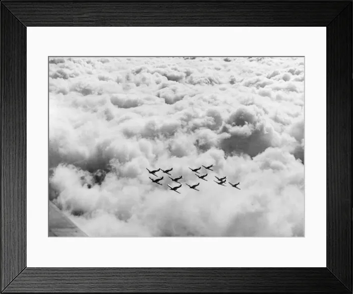 Framed Print : Patrol of Hurricane fighters during Second World War. 17th December 1940 Framed Print : Patrol of Hurricane fighters during Second World War. 17th December 1940