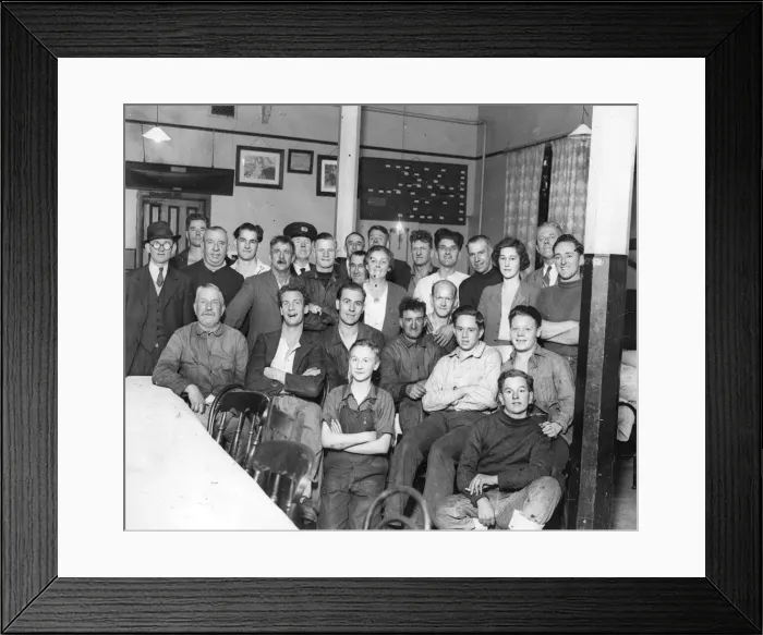 Framed Print : The crew of the steamer Lochgoil who were landed at Swansea after the ship had suffered