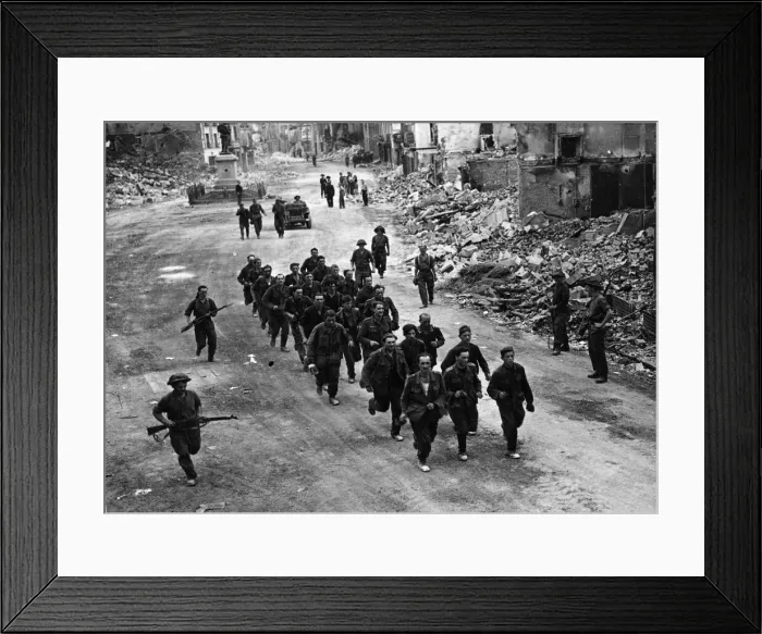 Framed Print : Collapse of The Normandy Front. Picture in Trun, in the Orne region of Normandy
