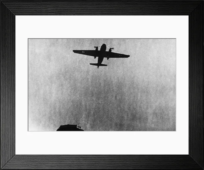 Framed Print : Victory leaflet raid over Syria and Lebanon. R. A. F. plane dropping leaflets Framed Print : Victory leaflet raid over Syria and Lebanon. R. A. F. plane dropping leaflets