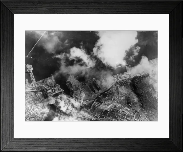 Framed Print : A bridge linking the peninsula with the mainland at Brest was rendered useless by Framed Print : A bridge linking the peninsula with the mainland at Brest was rendered useless by