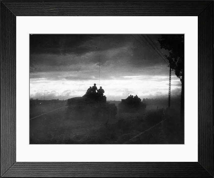 Framed Print : After a concentrated air bombardment the British launched an attack from the Caumont area Framed Print : After a concentrated air bombardment the British launched an attack from the Caumont area