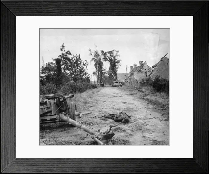 Framed Print : On the morning of 25th June, an attack was made by British troops on the village of Framed Print : On the morning of 25th June, an attack was made by British troops on the village of