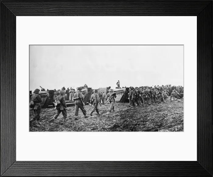 Framed Print : Canadian Army embarking from landing vehicles. 3rd November 1944 Framed Print : Canadian Army embarking from landing vehicles. 3rd November 1944