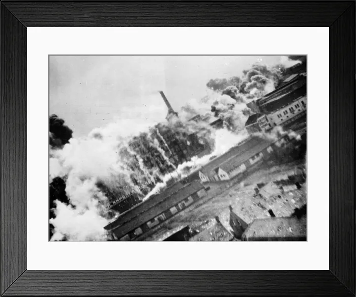 Framed Print : Dense clouds of smoke billow from fires which are gaining a firm grip on the Philips Framed Print : Dense clouds of smoke billow from fires which are gaining a firm grip on the Philips