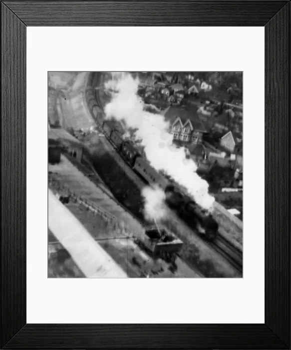 Framed Print : This remarkable oblique view taken from a Mosquito during an attack on industrial targets Framed Print : This remarkable oblique view taken from a Mosquito during an attack on industrial targets