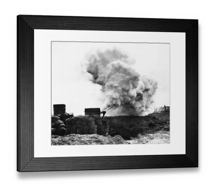 Framed Print : Smoke screen hiding Anzio assault preparations. 8th August 1944 Framed Print : Smoke screen hiding Anzio assault preparations. 8th August 1944