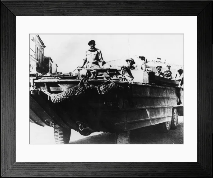 Framed Print : General Montgomery touring Sicily. (Picture) General Montgomery on his tour of Framed Print : General Montgomery touring Sicily. (Picture) General Montgomery on his tour of