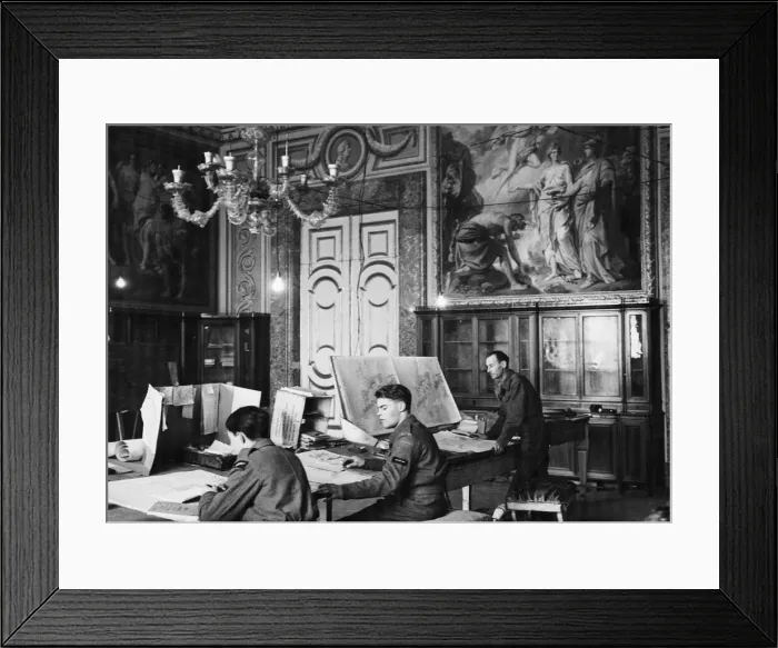 Framed Print : The Royal Palace in Caserta, near Naples, serves as an Allied headquarters Framed Print : The Royal Palace in Caserta, near Naples, serves as an Allied headquarters