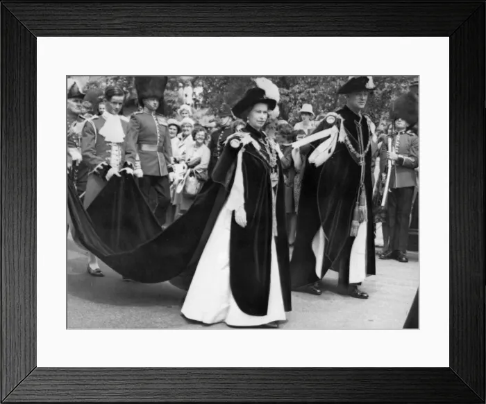 Framed Print : Queen Elizabeth II and The Duke of Edinburgh at the Garter ceremony Windsor Framed Print : Queen Elizabeth II and The Duke of Edinburgh at the Garter ceremony Windsor