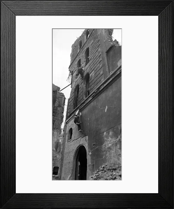 Framed Print : Aftermath of an air raid attack in London. November 1941 Framed Print : Aftermath of an air raid attack in London. November 1941