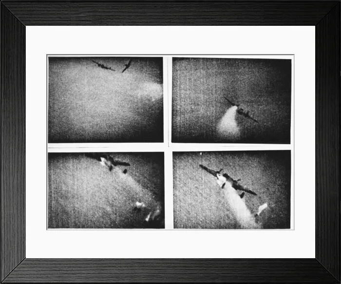 Framed Print : The last moments of a Dornier Do217 over Dieppe on 19 August 1942