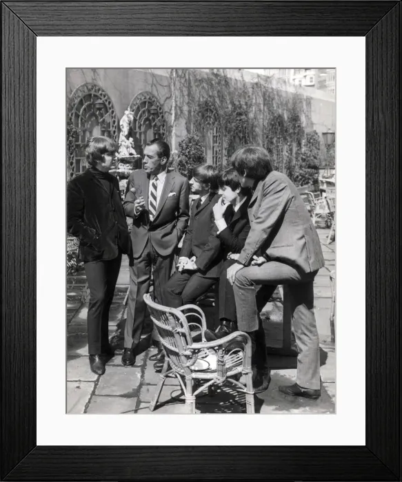 Framed Print : ED SULLIVAN INTERVIEWS THE BEATLES IN NEW YORK. 1964 Framed Print : ED SULLIVAN INTERVIEWS THE BEATLES IN NEW YORK. 1964