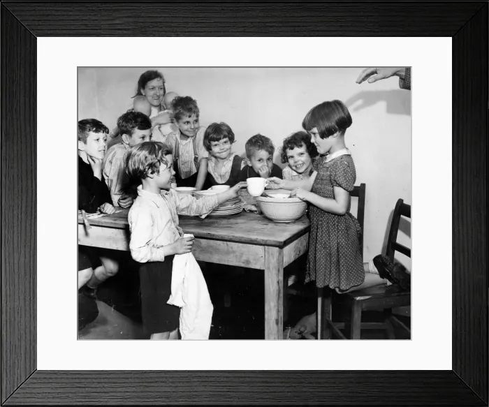 Framed Print : Nineteen children living with their mothers under one roof Framed Print : Nineteen children living with their mothers under one roof